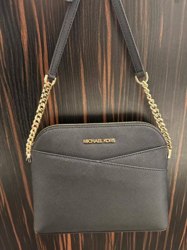 Michael Kors Jet Set Travel Medium Dome Crossbody Bag (Black) BEST DEAL - Image 7