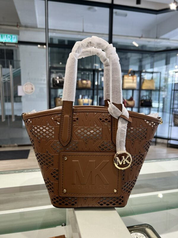 Michael Kors Kimber Small 2 In 1 Perforated Leather Tote Bag (luggage) - Image 5