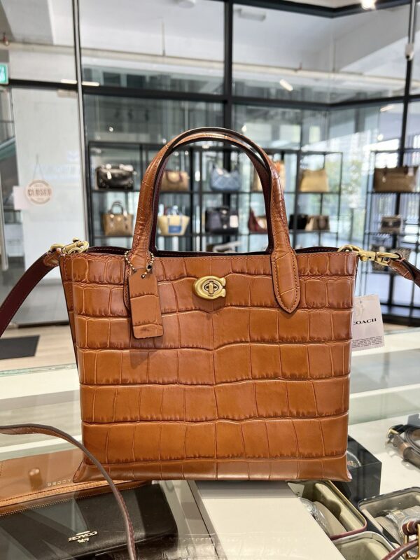 Coach Willow Tote 24 In (brass/ginger) - Boutique Transfer Comes With Dustbag And Paperbag - Image 4