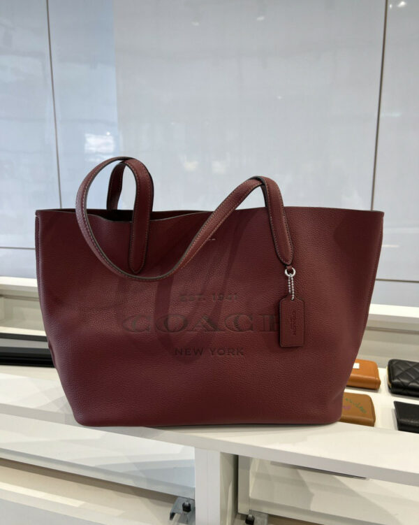 Coach Cameron Tote (silver/wine) - Image 2