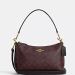 Coach Clara Shoulder Bag In Signature Canvas (Oxblood Multi)