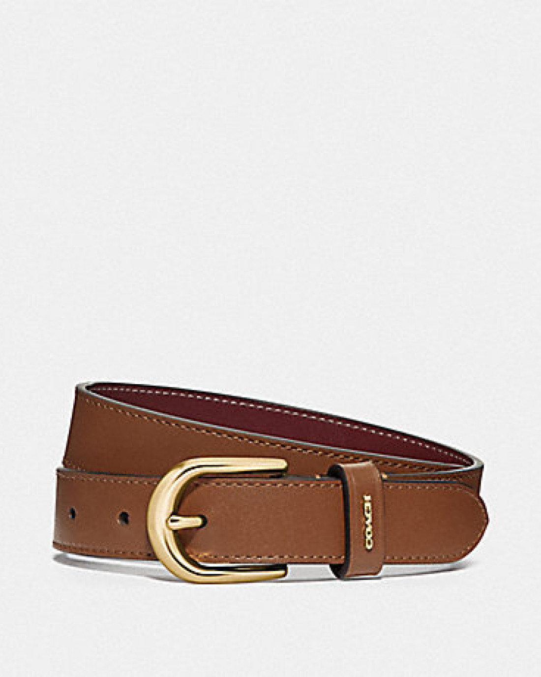 Coach Classic Belt In Signature Canvas (im/brown) | Butik Sarah Shaber