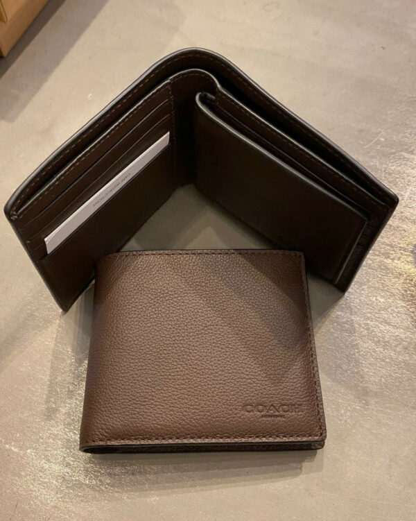 Coach Compact Id Wallet 3 in 1 In Sport Calf Leather (Mahogany) - Image 2
