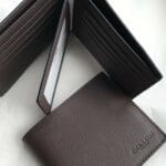 COACH COMPACT ID WALLET IN SPORT CALF LEATHER (MAHOGANY)