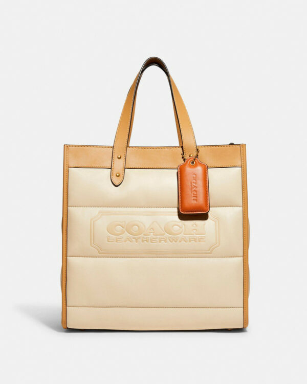 Coach Field Tote With Colorblock - Boutique Transfer Comes With Dust Bag,paperbag And Box