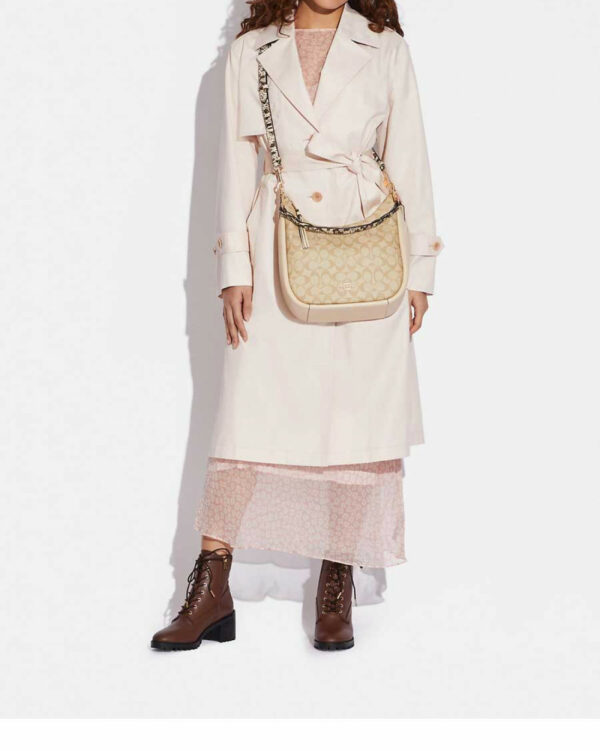 Coach Jules Hobo In Signature (im/light Khaki/ivory) - Image 2