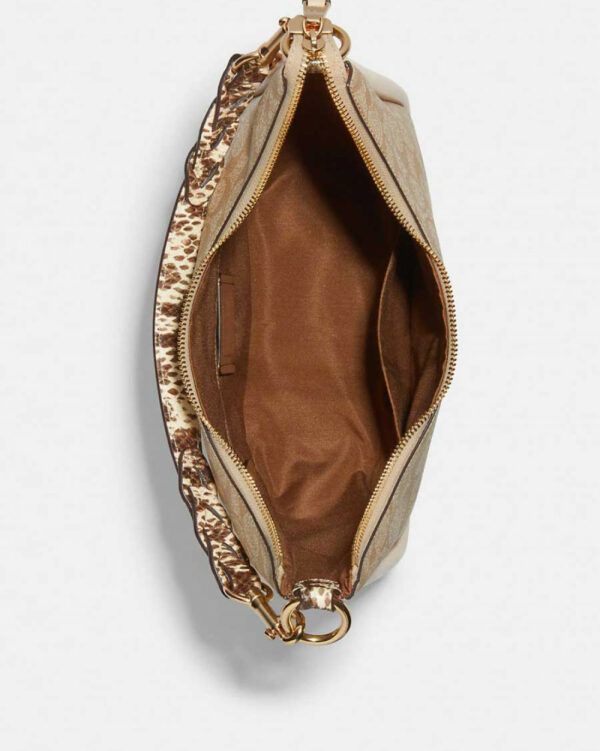Coach Jules Hobo In Signature (im/light Khaki/ivory) - Image 4