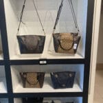 COACH KACEY SATCHEL IN BLOCKED SIGNATURE CANVAS (IM:BROWN BLACK)