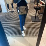 COACH KACEY SATCHEL IN BLOCKED SIGNATURE CANVAS (IM:BROWN BLACK)