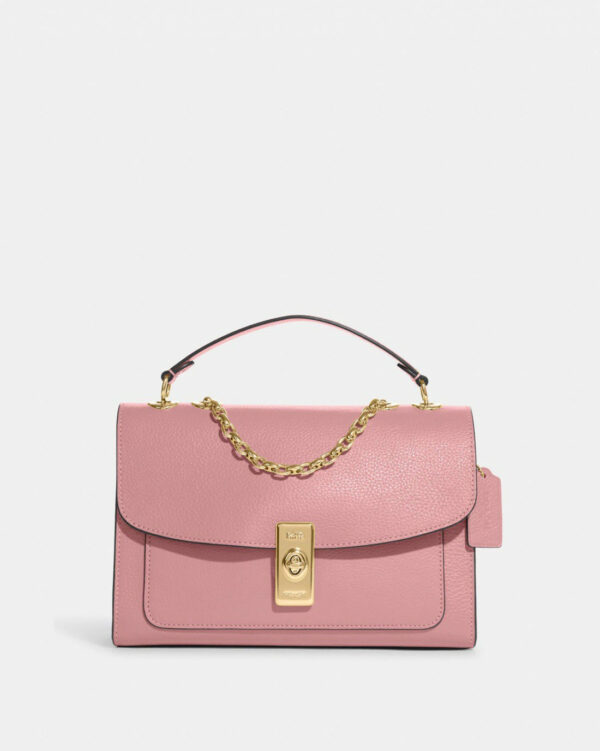 Coach Lane Shoulder Bag (gold/true Pink)