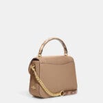 COACH MARLIE TOP HANDLE SATCHEL WITH BORDER QUILTING (IM:TAUPE)