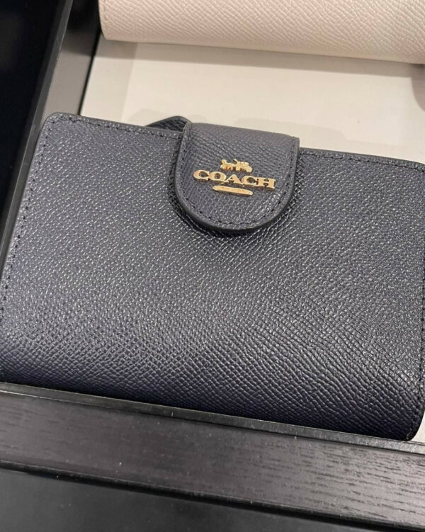 Coach Medium Corner Zip Wallet (im/midnight) - Image 3