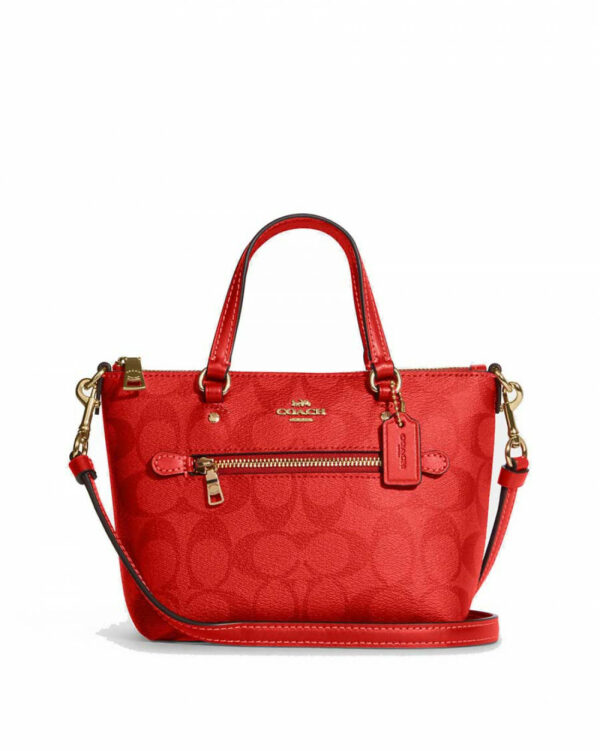 Coach Mini Gallery In Signature (Miami Red)