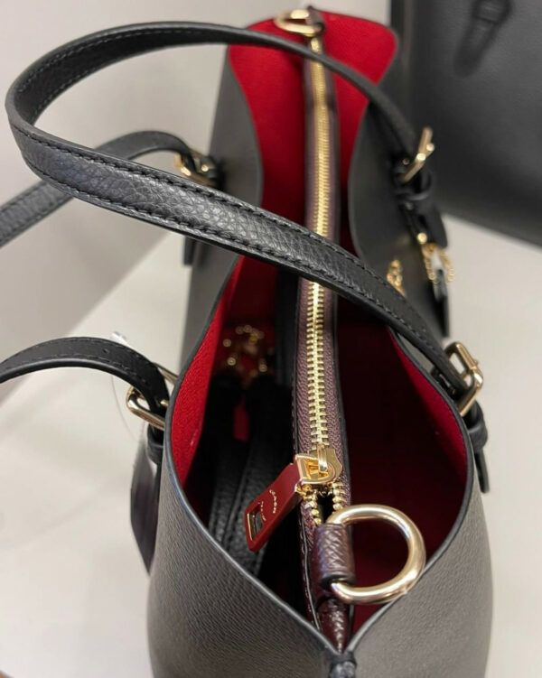 Coach Mollie Tote 25 (im/black True Red) - Image 5