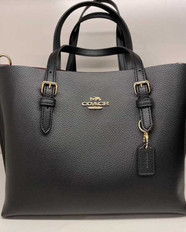 Coach Mollie Tote 25 (im/black True Red) - Image 6