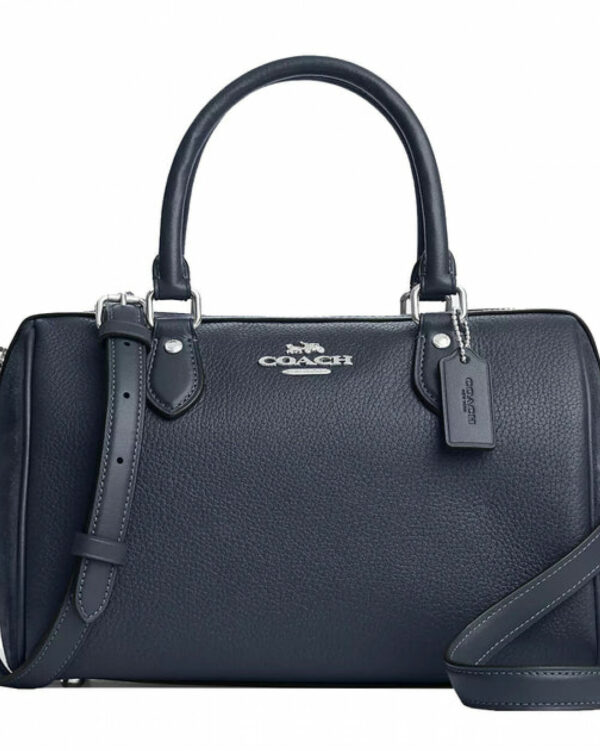Coach Rowan Satchel (silver/denim)