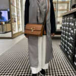 COACH STUDIO SHOULDER BAG WITH RIVETS (CANYON) – BOUTIQUE TRANSFER COMES WITH PAPER BAG, DUST BAG AND BOX