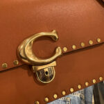 COACH STUDIO SHOULDER BAG WITH RIVETS (CANYON) – BOUTIQUE TRANSFER COMES WITH PAPER BAG, DUST BAG AND BOX