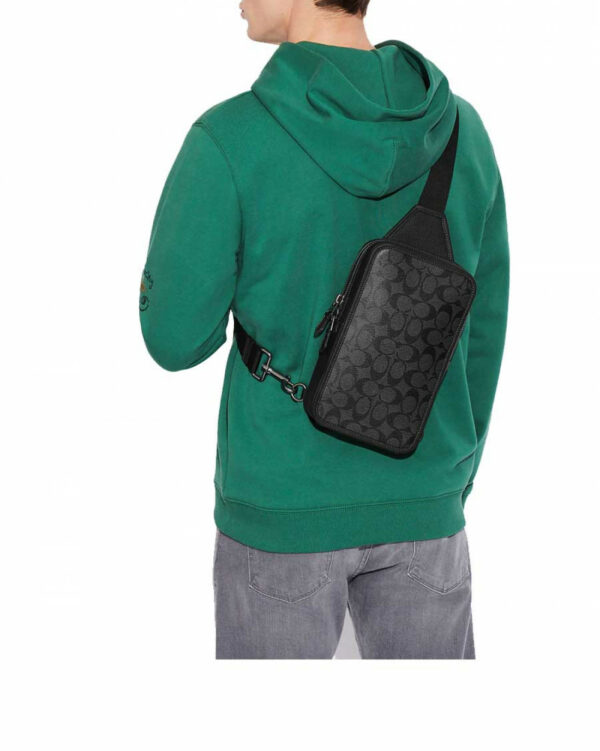 Coach Sullivan Pack In Signature (Charcoal Black) - Image 2