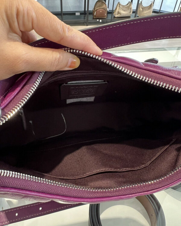 Coach Teri Hobo With Puffy Diamond Quilting (Deep Berry/RSKF) - Image 3