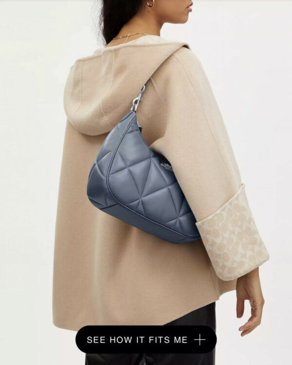 Coach Teri Hobo With Puffy Diamond Quilting (sv/light Mist) - Image 4