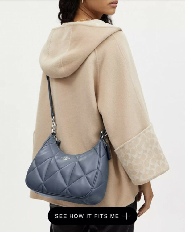 Coach Teri Hobo With Puffy Diamond Quilting (sv/light Mist) - Image 3