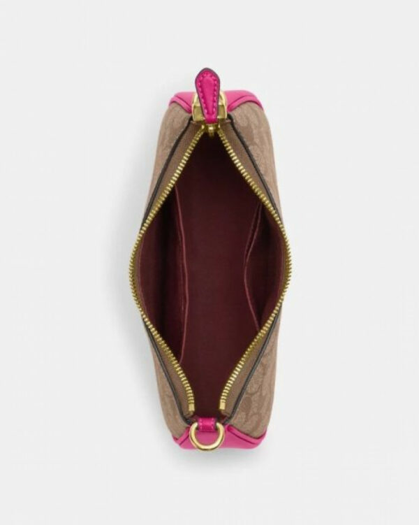 Coach Teri Shoulder Bag In Signature Canvas (im/khaki/cerise) - Image 2