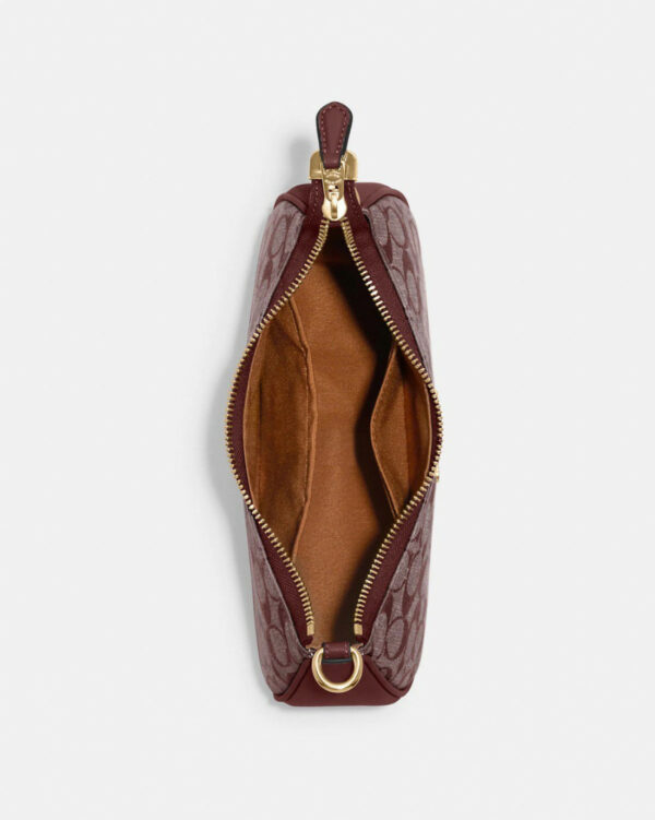 Coach Teri Shoulder Bag In Signature Chambray (gold/wine Multi) - Image 3