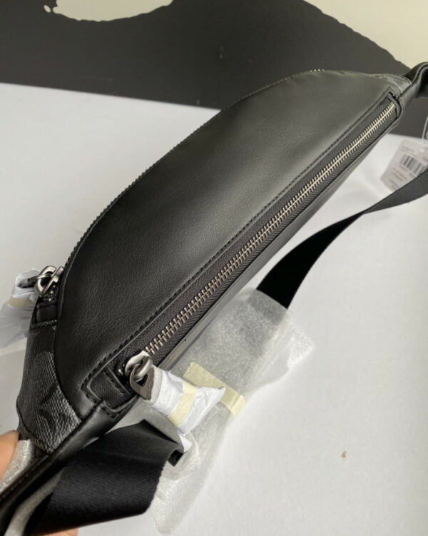 Coach Warren Belt Bag In Signature (Charcoal Black) - Image 4
