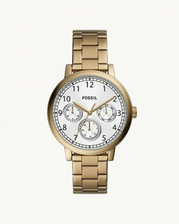 Fossil Airlift Multifunction Antique Gold Stainless Steel Watch Men (bq2630)