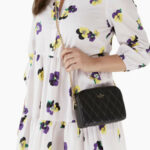 KATE SPADE CAREY QUILTED CAMERA BAG (BLACK)