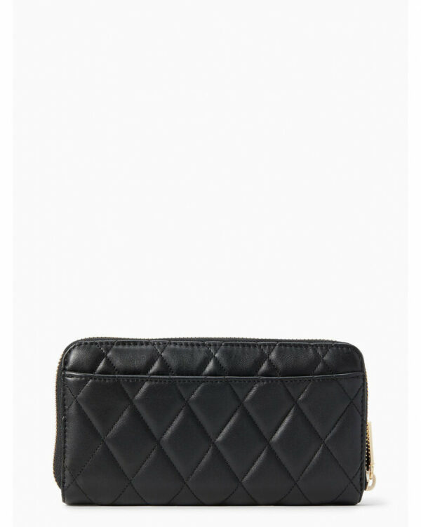 Kate Spade Carey Smooth Quilted Leather Large Continental Wallet (black) - Image 2