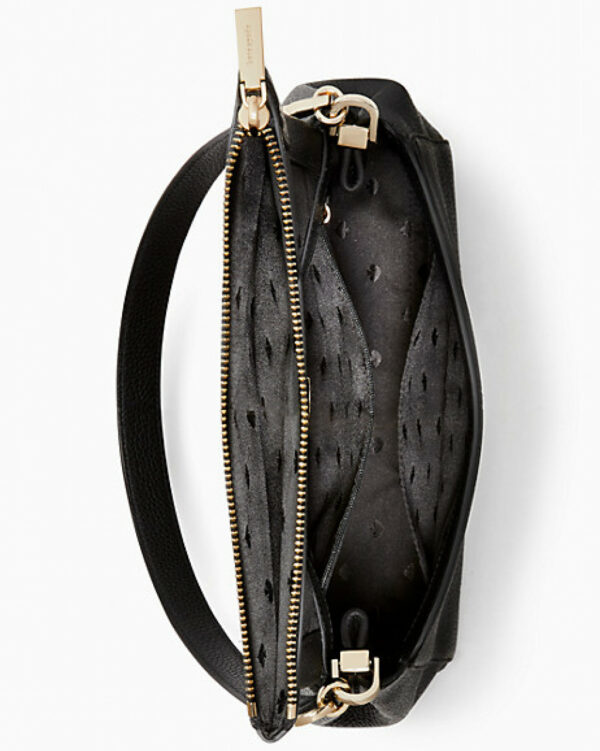 Kate Spade Leila Medium Flap Shoulder (Black) - Image 4