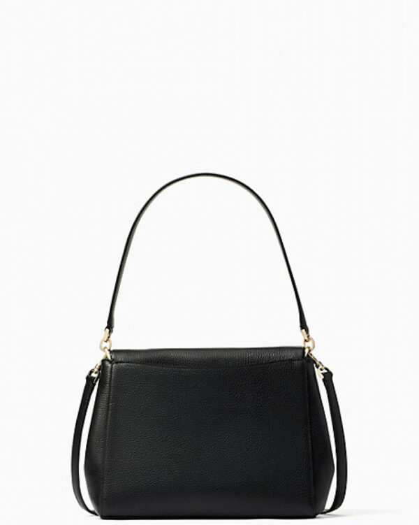 Kate Spade Leila Medium Flap Shoulder (Black) - Image 3