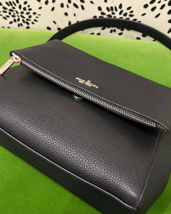 Kate Spade Leila Medium Flap Shoulder (Black) - Image 2