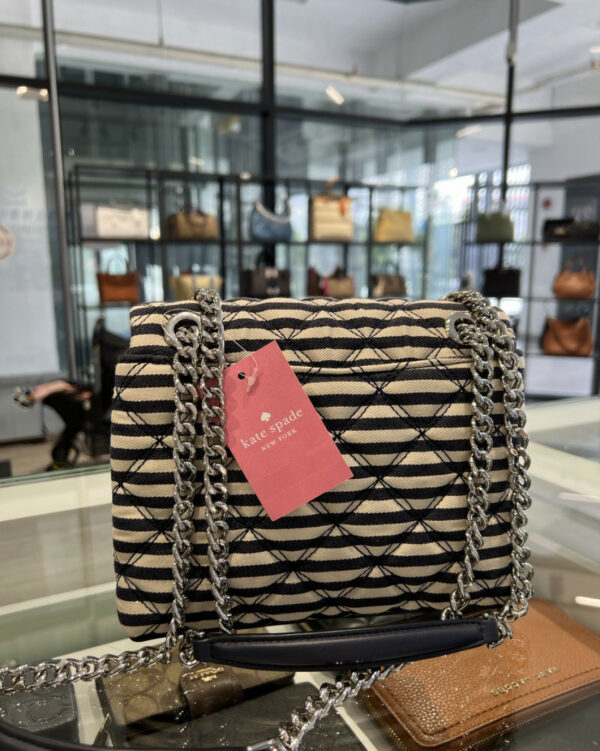 Kate Spade Natalia Lurex Stripesmall Flap Crossbody (nightcap Multi) - Image 2