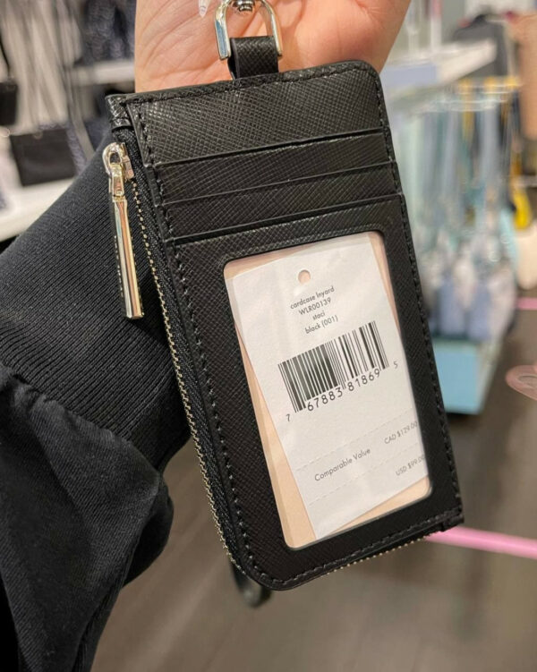 Kate Spade Staci Card Case Lanyard (Black) - Image 3