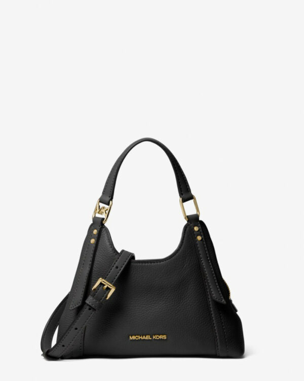 Michael Kors Arlo Small Pebbled Leather Crossbody Bag (black)