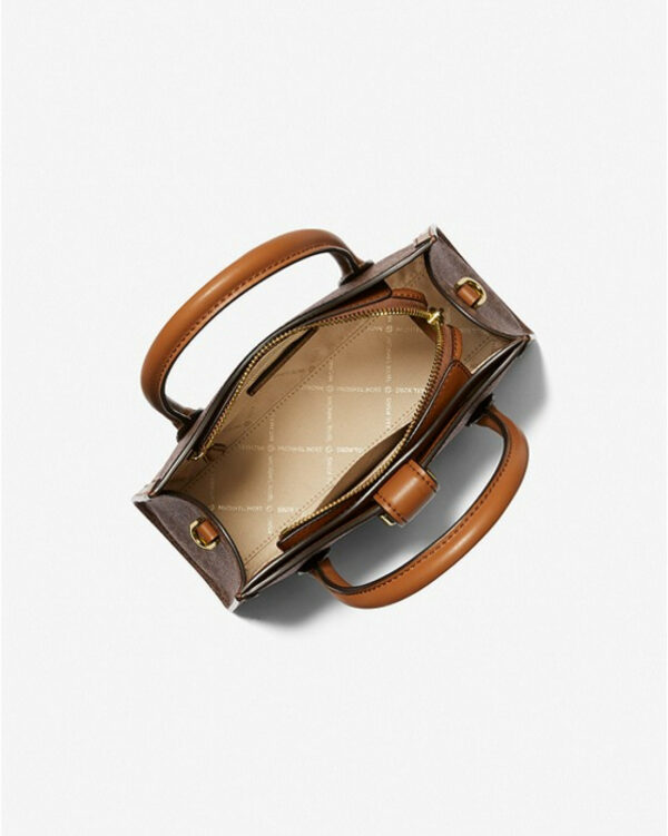 Michael Kors Gabby Small Logo Satchel (brown) - Image 3