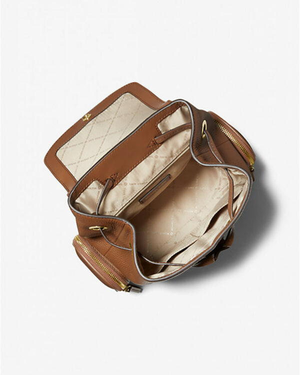 Michael Kors Jet Set Medium Pebbled Leather Backpack (Luggage) - Image 3