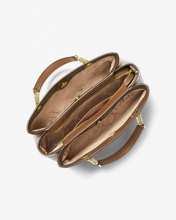 Michael Kors Lori Medium Logo Satchel (vanilla) - Image 2