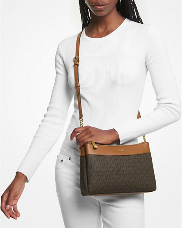 Michael Kors Lori Small Logo Crossbody (brown) - Image 2