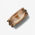 MICHAEL KORS LORI SMALL LOGO CROSSBODY (BROWN)