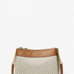 MICHAEL KORS LORI SMALL LOGO CROSSBODY (VANILLA)