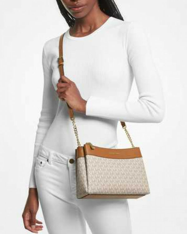 Michael Kors Lori Small Logo Crossbody (vanilla) - Image 3