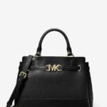 Michael Kors Reed Small Belted Leather Satchel (black)