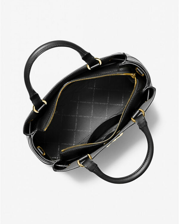 Michael Kors Reed Small Belted Leather Satchel (black) - Image 2