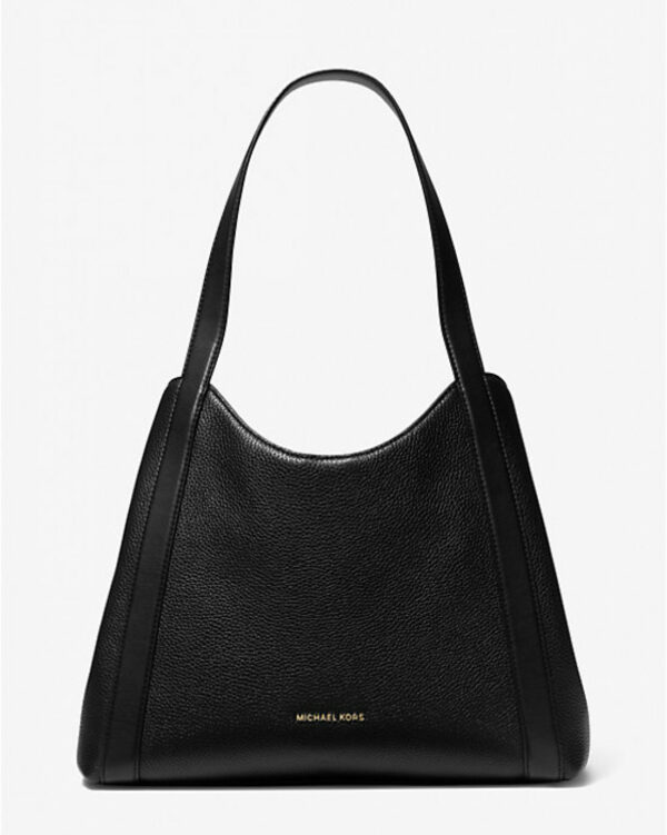 Michael Kors Rosemary Large Pebbled Leather Shoulder Bag (black)