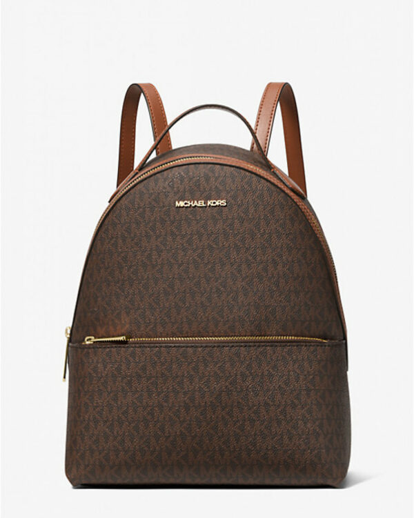 Michael Kors Sheila Medium Logo Backpack (Brown)