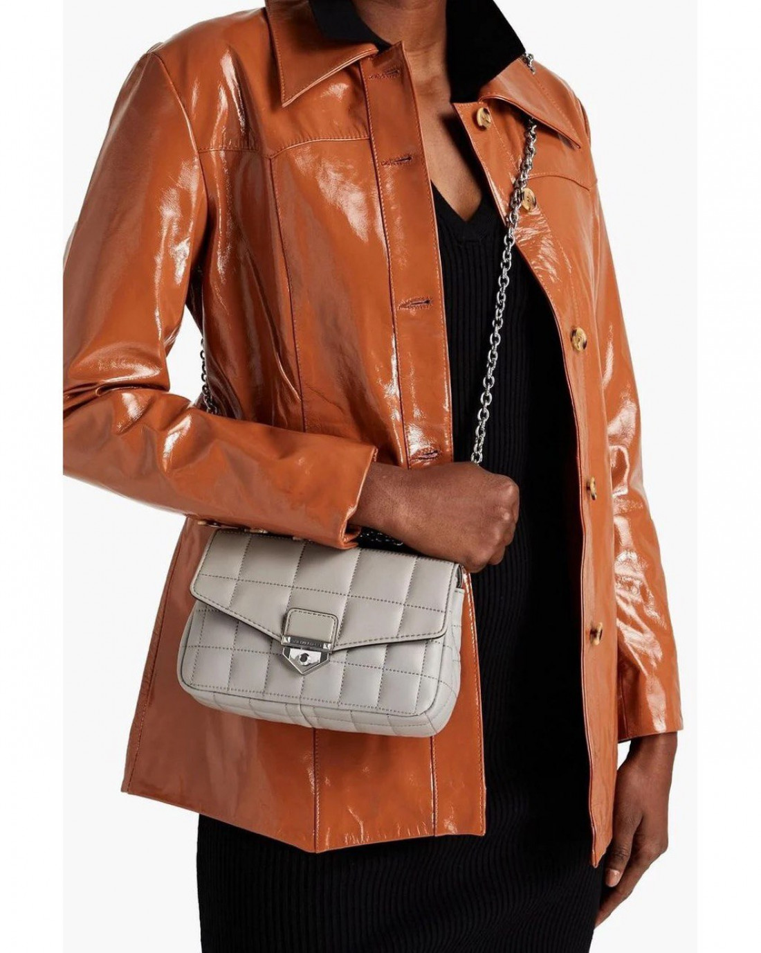 Soho small quilted leather shoulder bag hotsell